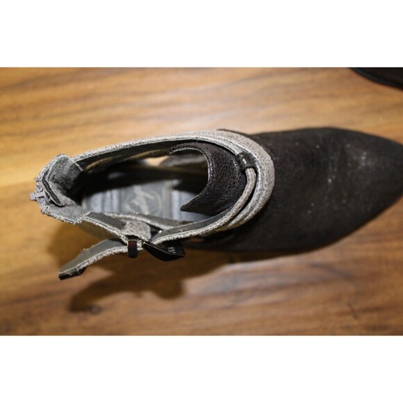 Vintage Everly-PL by Jeffrey Campbell Boots Western Black Metallic Size 6.5 - Picture 6 of 9